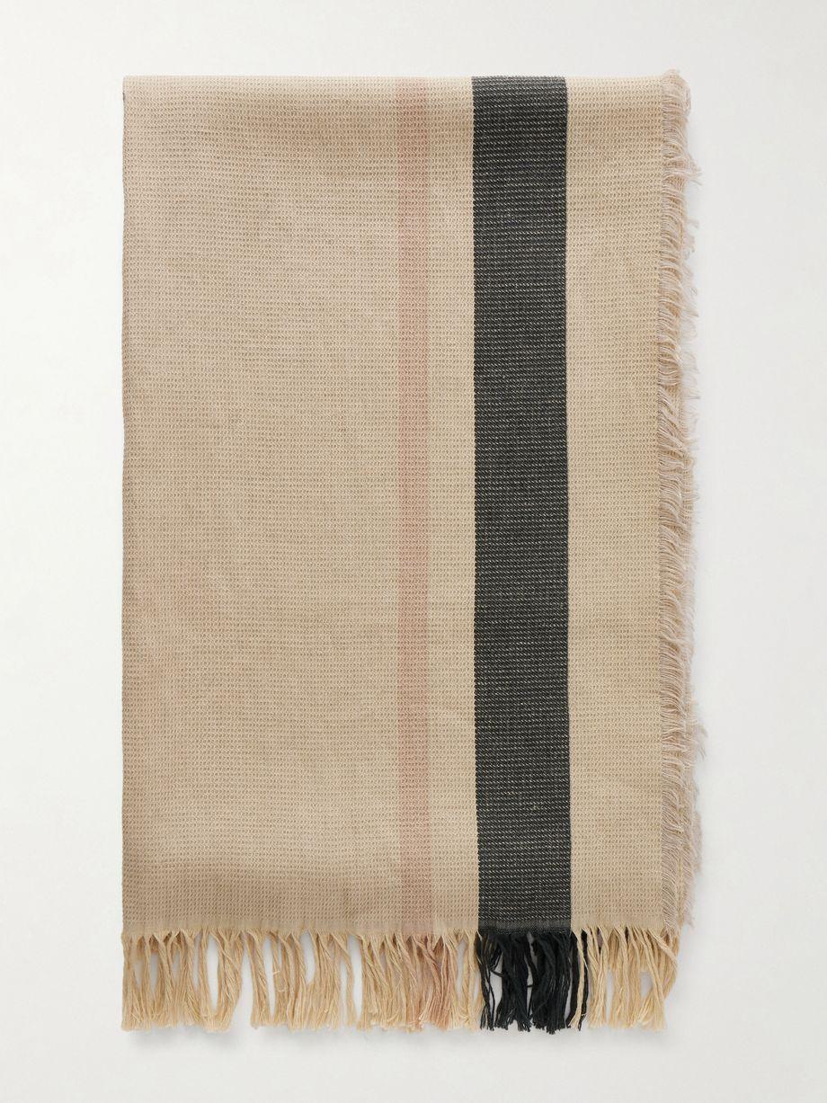 Cadia cotton and linen-blend scarf by THE ROW