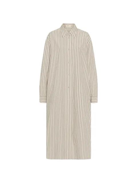 Chihiro striped shirt dress by THE ROW