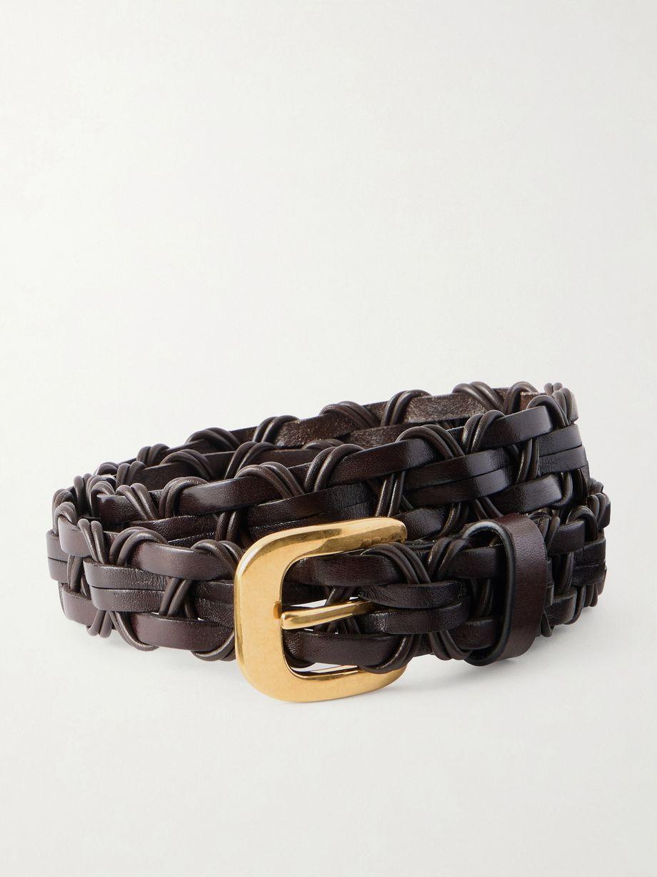 Cord woven leather belt by THE ROW