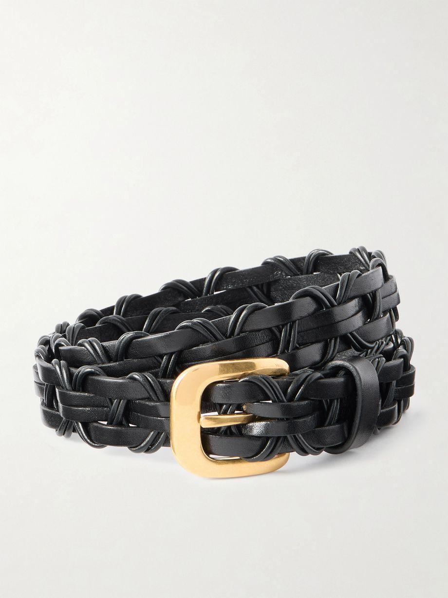 Cord woven leather belt by THE ROW