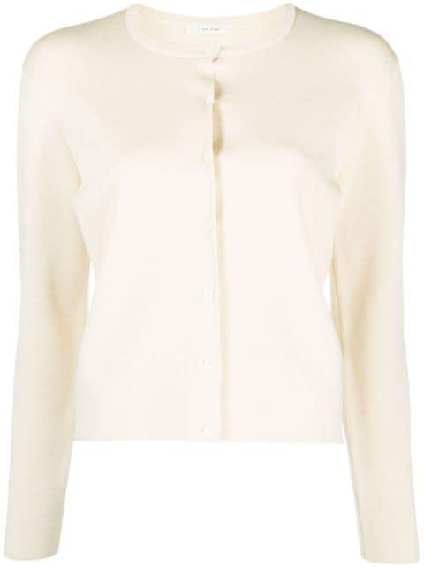 Corole ribbed-knit cardigan by THE ROW