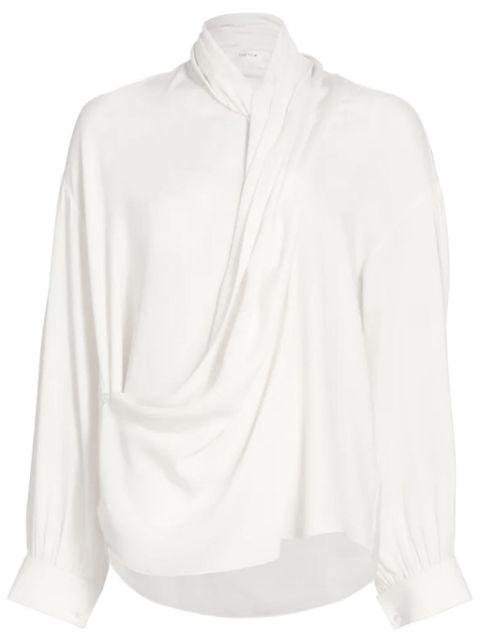 Darnelle draped silk blouse by THE ROW