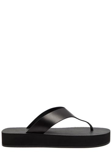 Dune flatform leather sandals by THE ROW