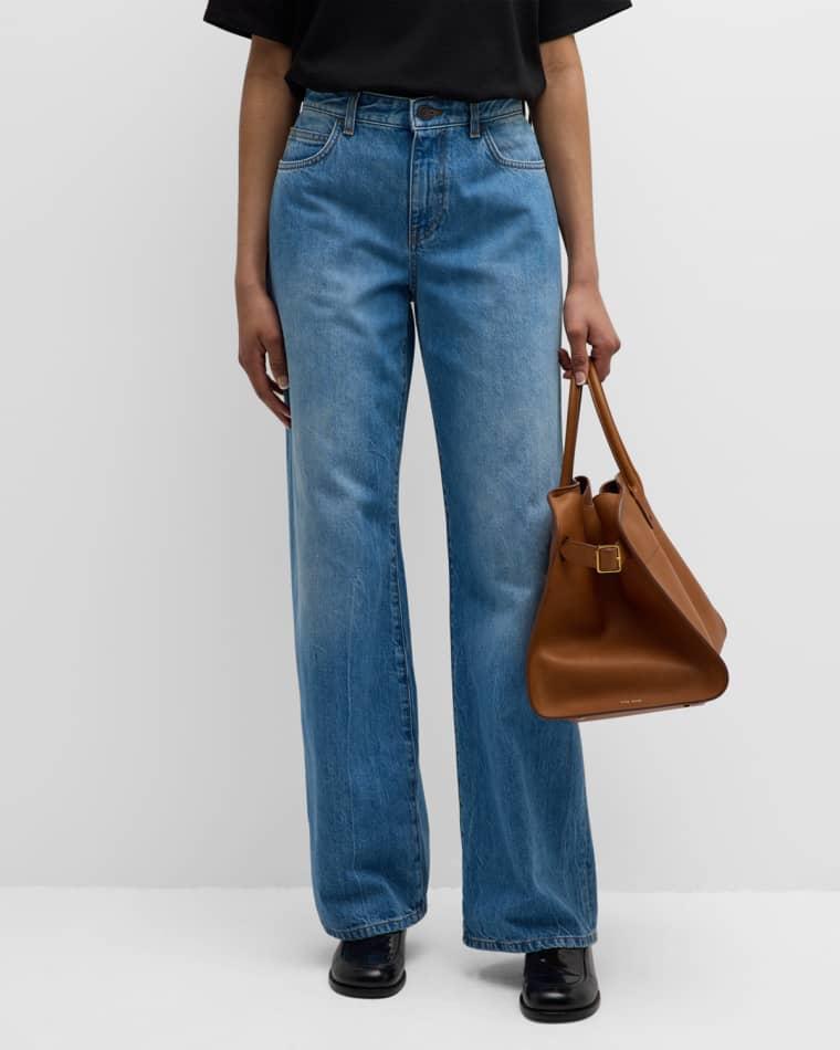 Eglitta Mid-Rise Straight-Leg Jeans by THE ROW