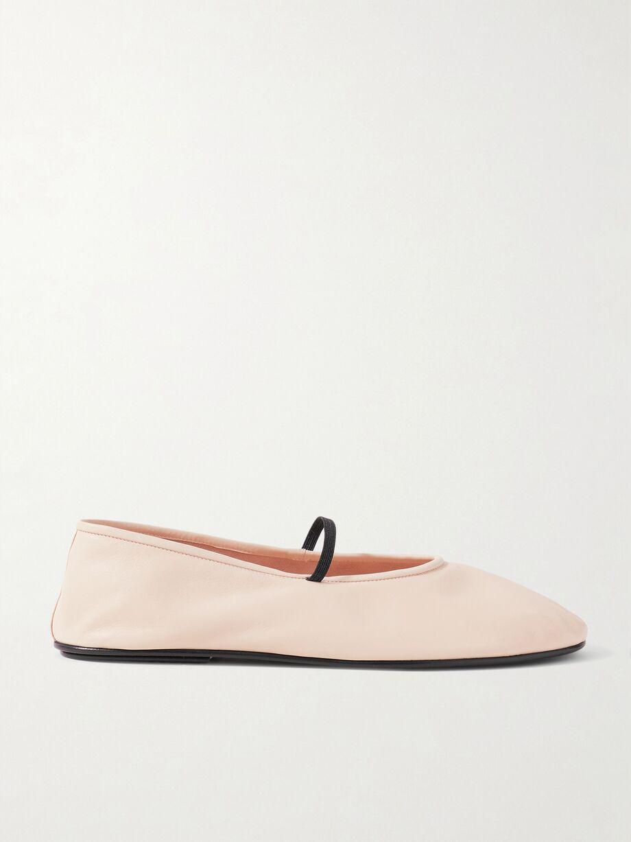 Elastic leather ballet flats by THE ROW