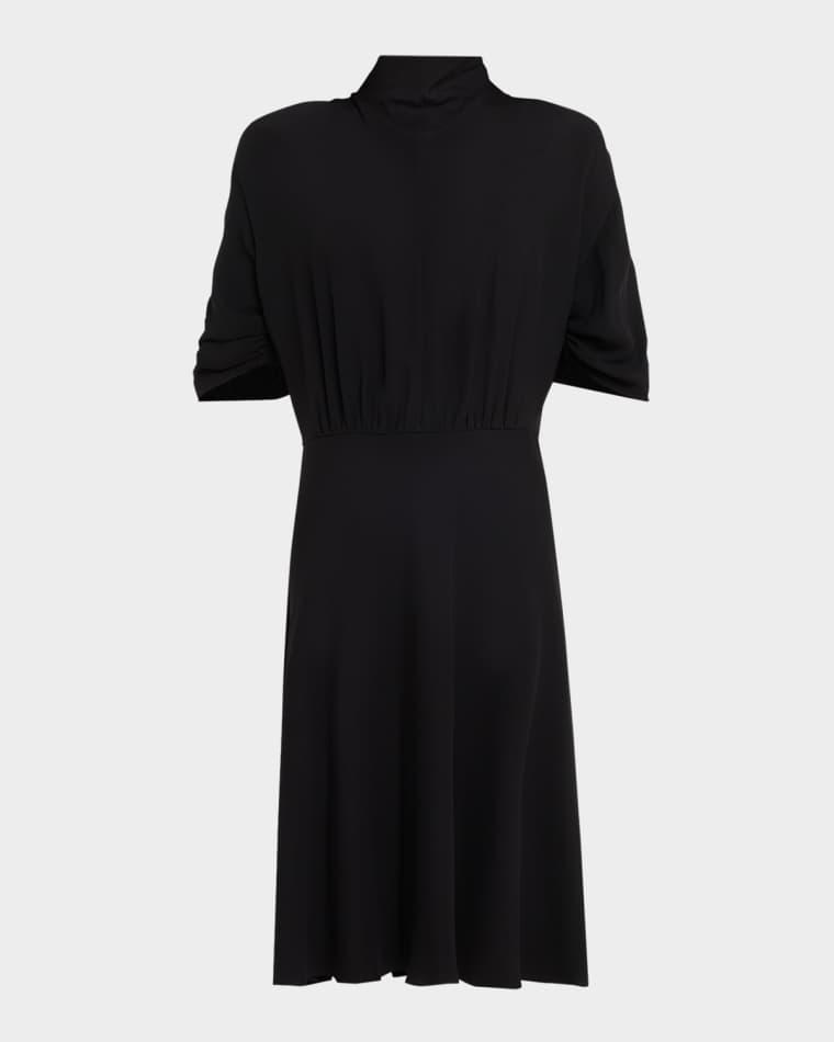 Emmeline Short-Sleeve Silk Midi Dress by THE ROW