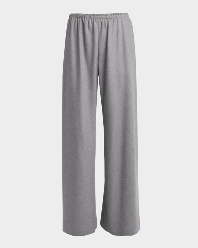 Gala Wool Wide-Leg Pull-On Pants by THE ROW