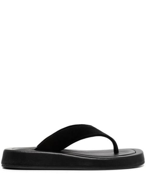 Ginza leather flip flops by THE ROW