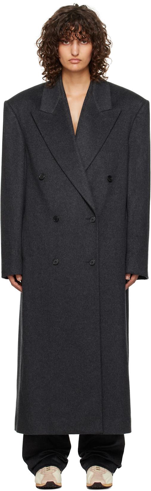 Gray Harisi Coat by THE ROW