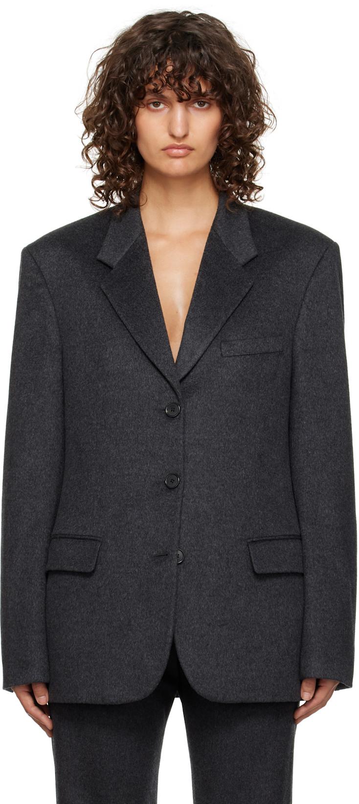 Gray Lasonne Blazer by THE ROW