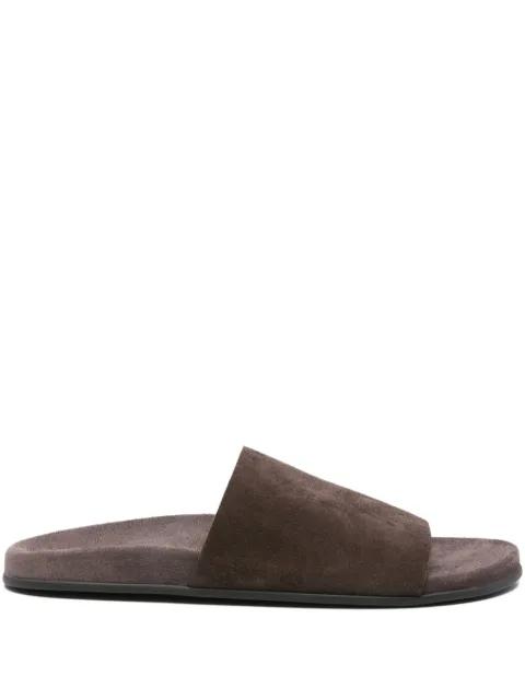 Hugh suede slides by THE ROW
