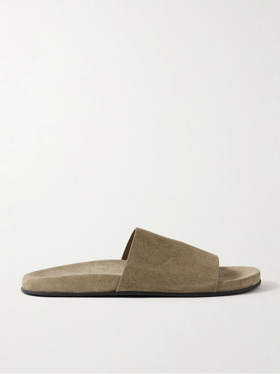 Hugh suede slides by THE ROW