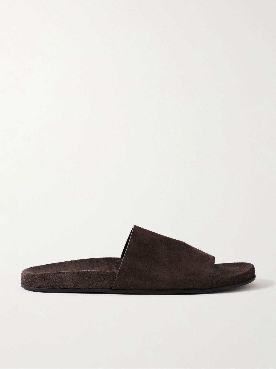 Hugh suede slides by THE ROW