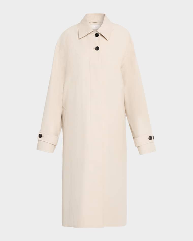 Lolana Single-Breasted Long Trench Coat by THE ROW