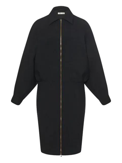 Mave zip-front balloon-sleeve dress by THE ROW
