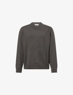 Memphis V-Neck Cashmere And Linen Jumper by THE ROW