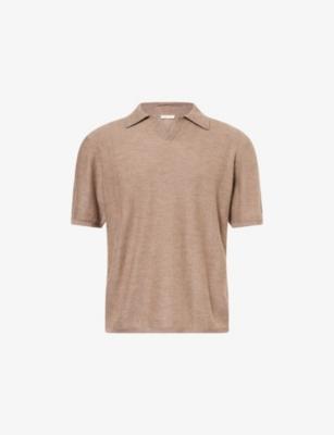 Morand Short-Sleeve Cashmere Polo Top by THE ROW