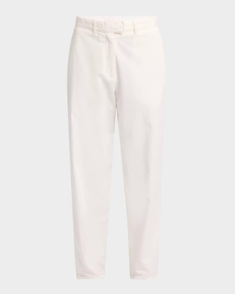 Neriah Cotton-Cashmere Straight-Leg Pants by THE ROW