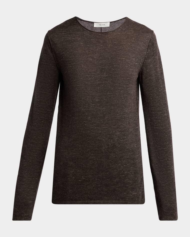 Nile Cashmere, Silk, and Linen Long-Sleeve Top by THE ROW