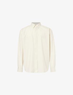 Nilo Curved-Hem Cotton-Poplin Shirt by THE ROW