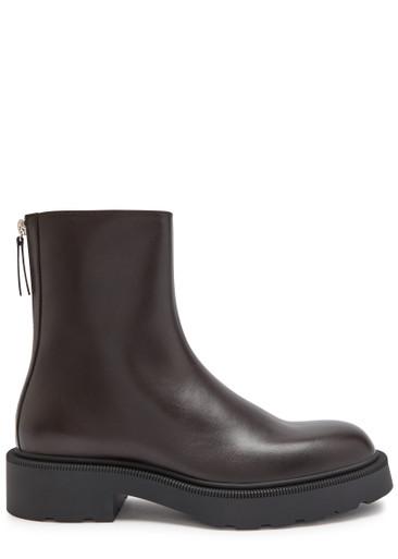 Nobilis Fast leather ankle boots by THE ROW