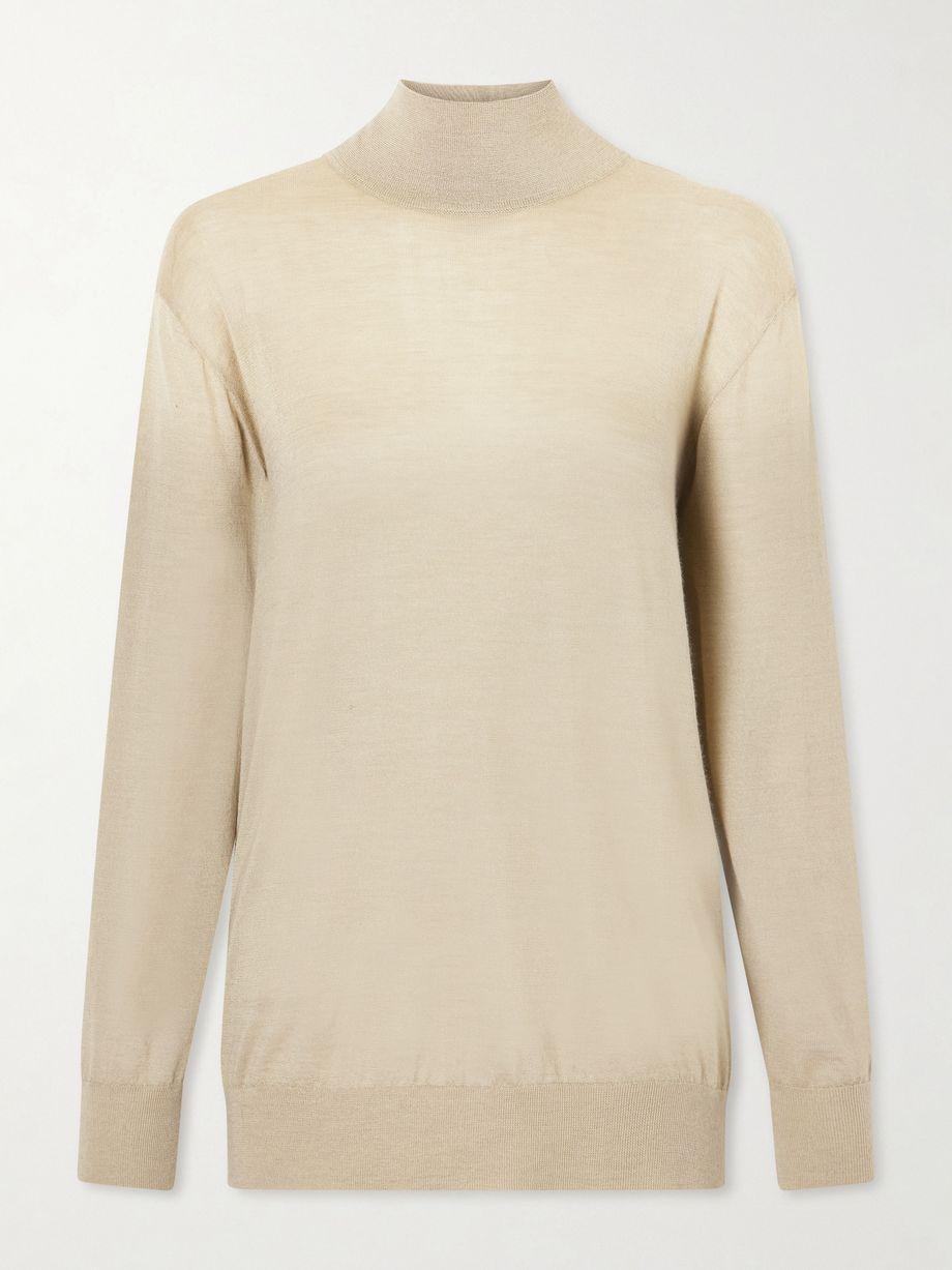 Orly cashmere and silk-blend turtleneck sweater by THE ROW