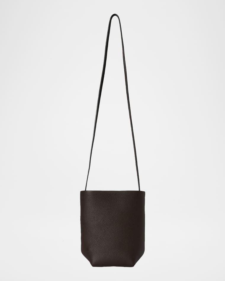 Park North-South Crossbody Tote Bag in Leather by THE ROW