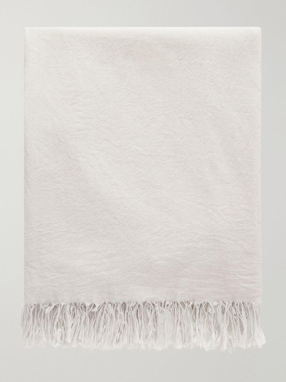 Parla fringed cotton scarf by THE ROW