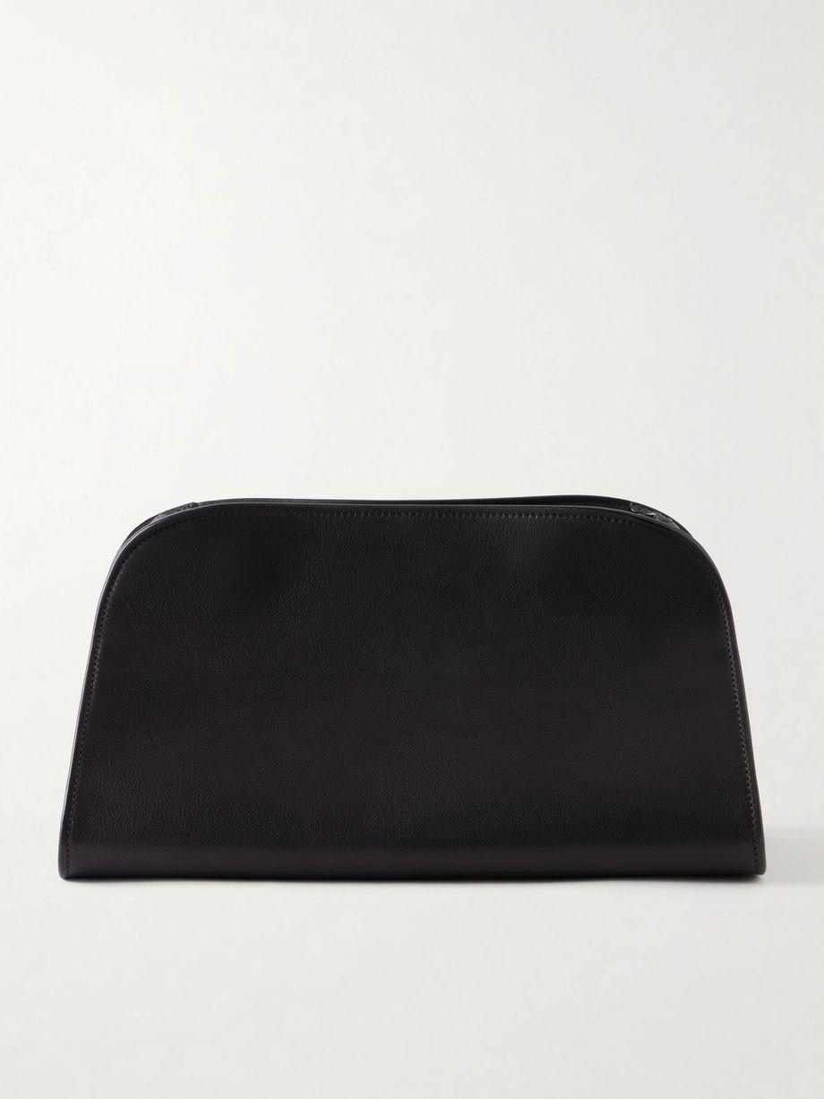 Peggy leather clutch by THE ROW