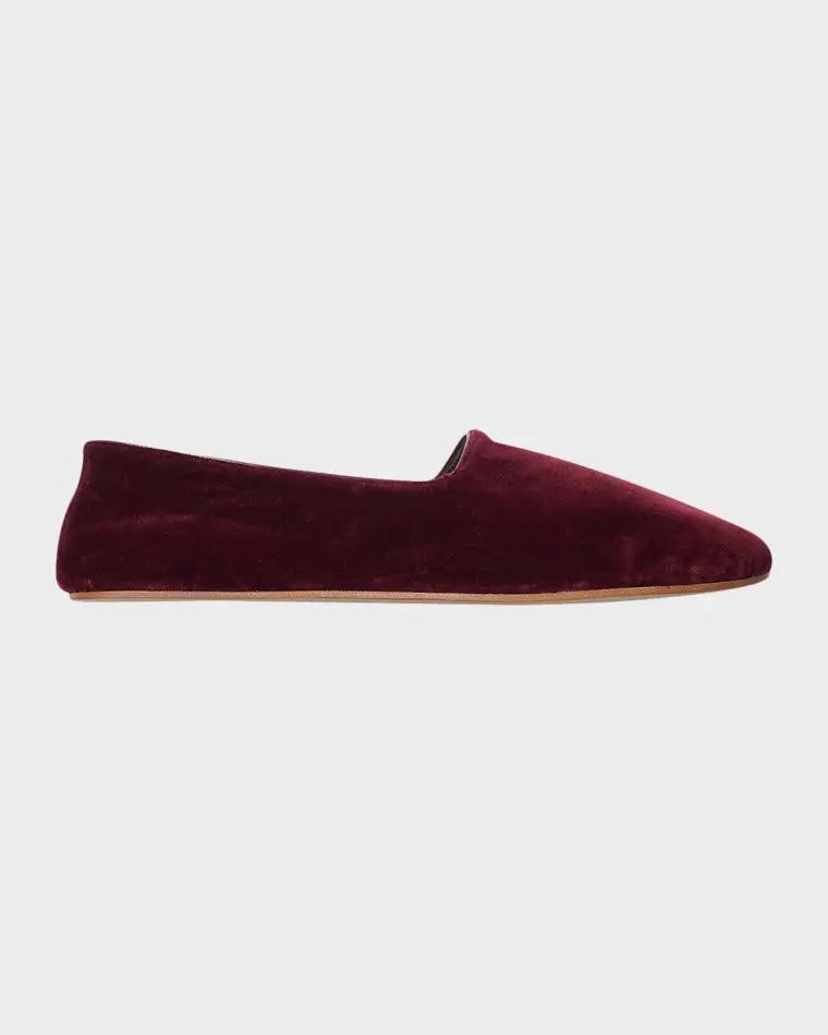 Ponti Velvet Slippers by THE ROW