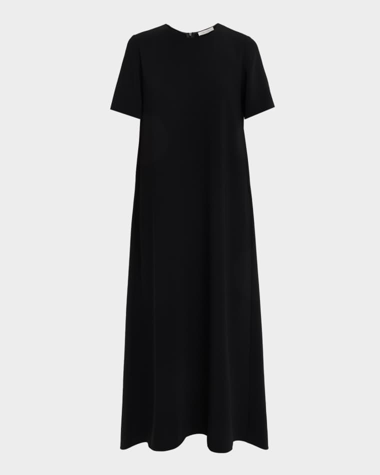 Robi Short-Sleeve Cady Maxi Dress by THE ROW