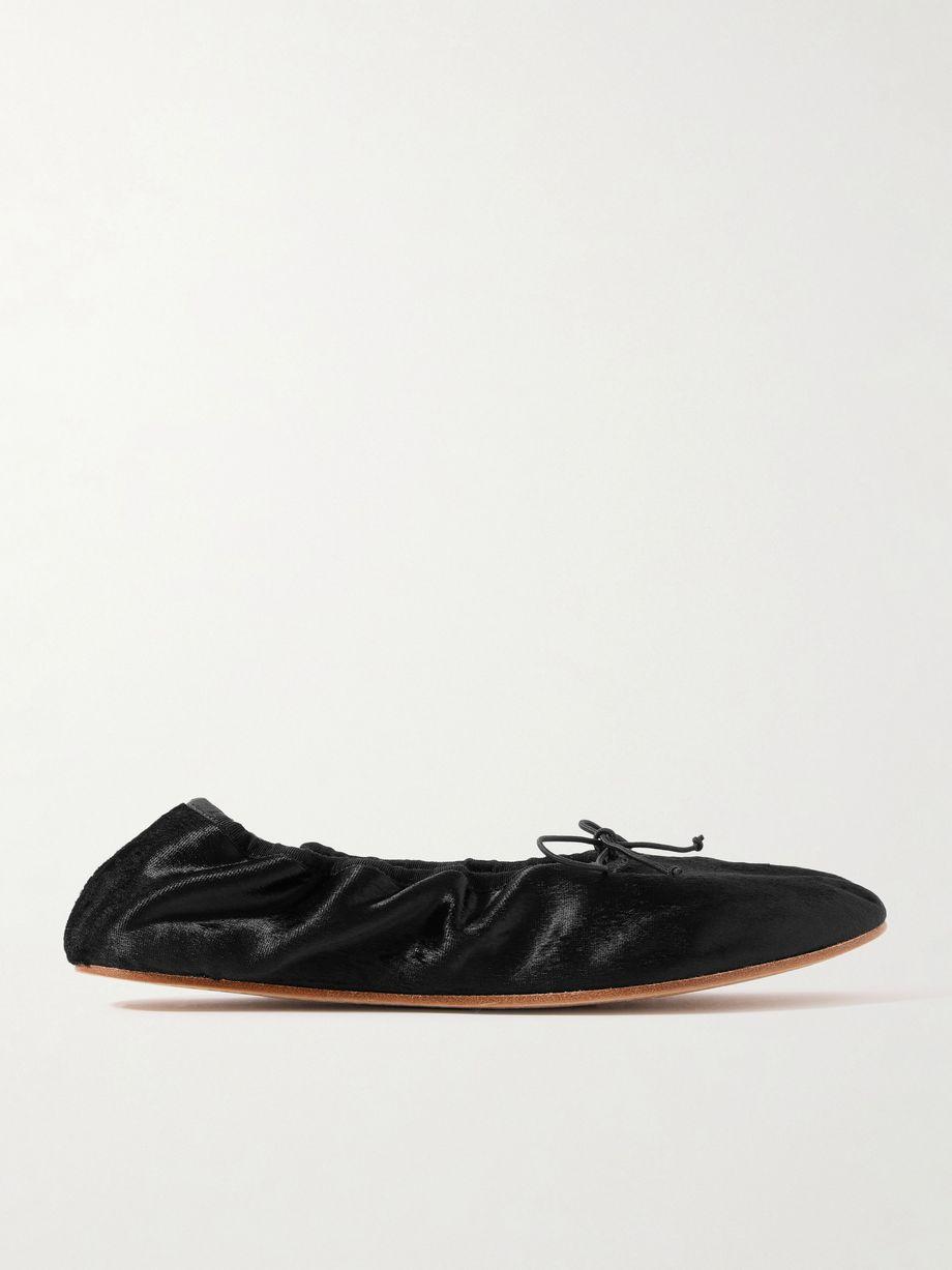 Round velvet ballet flats by THE ROW