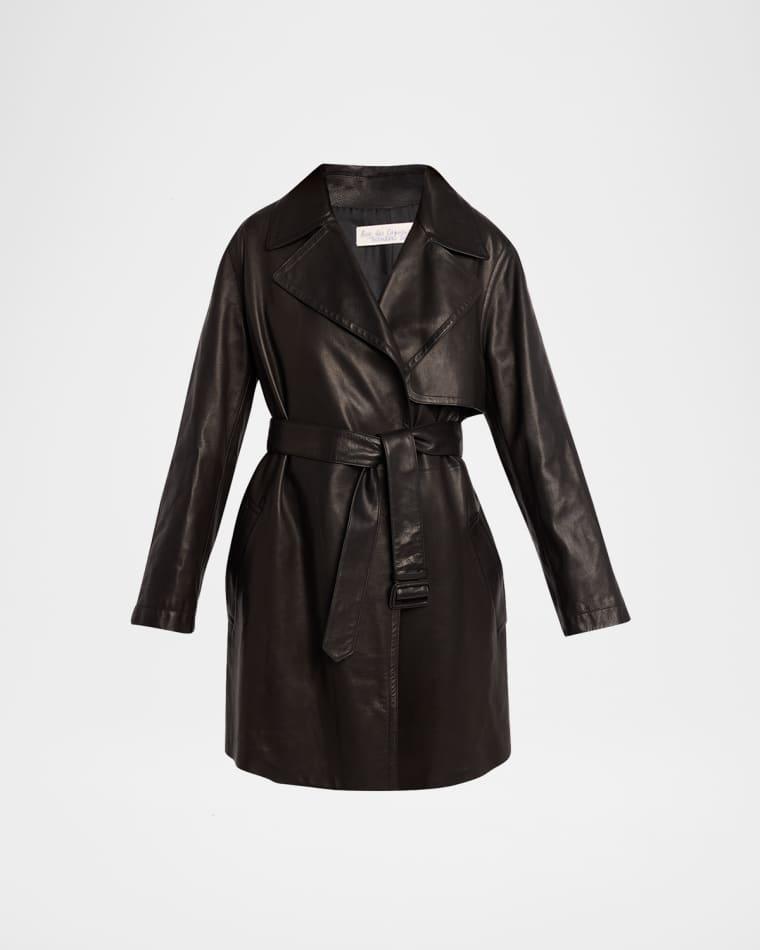 Siempra Leather Wrap Trench Coat by THE ROW