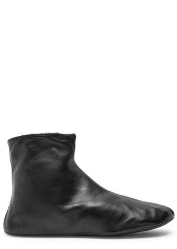 Stella shearling-lined leather ankle boots by THE ROW