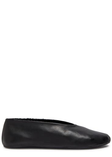Stella shearling-lined leather ballet flats by THE ROW