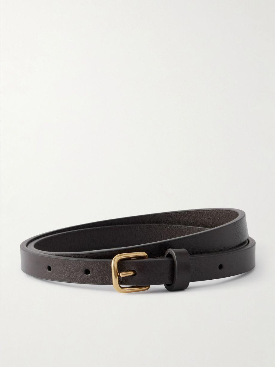 Textured-leather belt by THE ROW