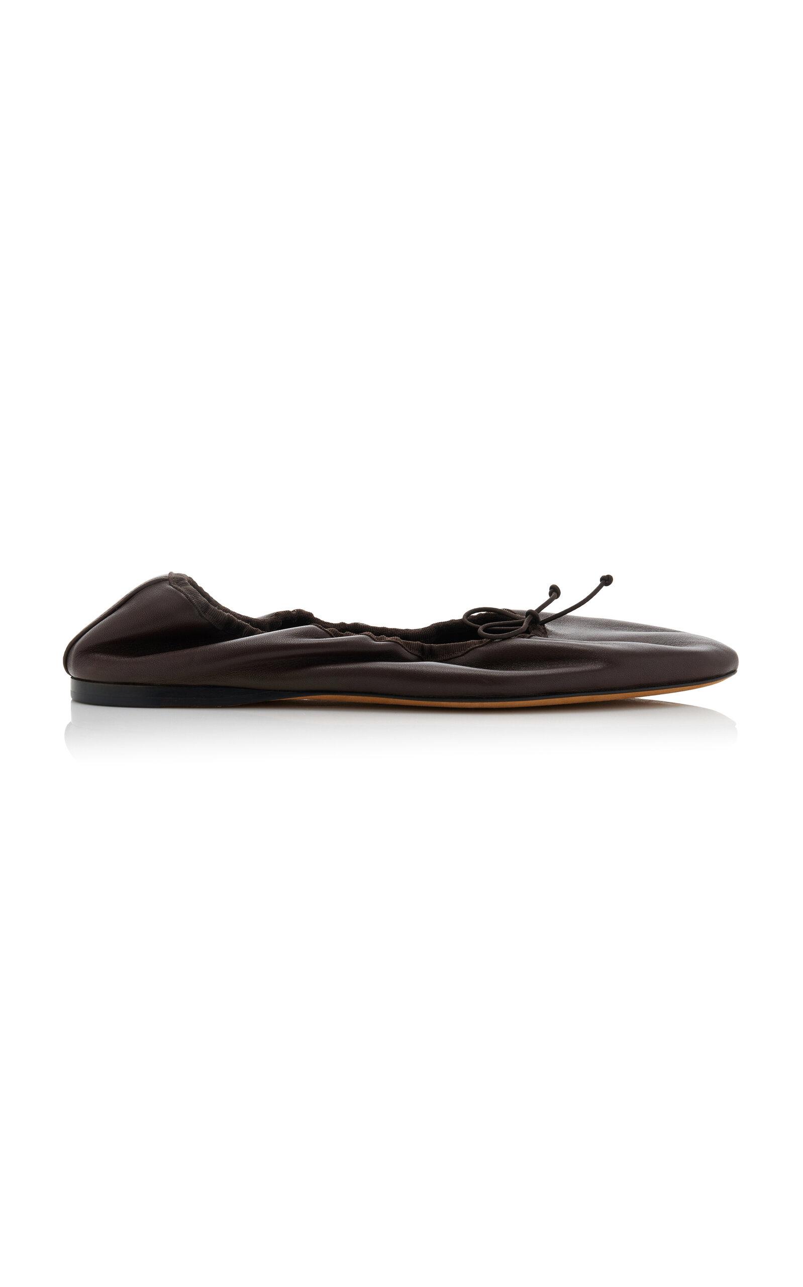 The Row Awar Leather Ballet Flats - Moda Operandi by THE ROW