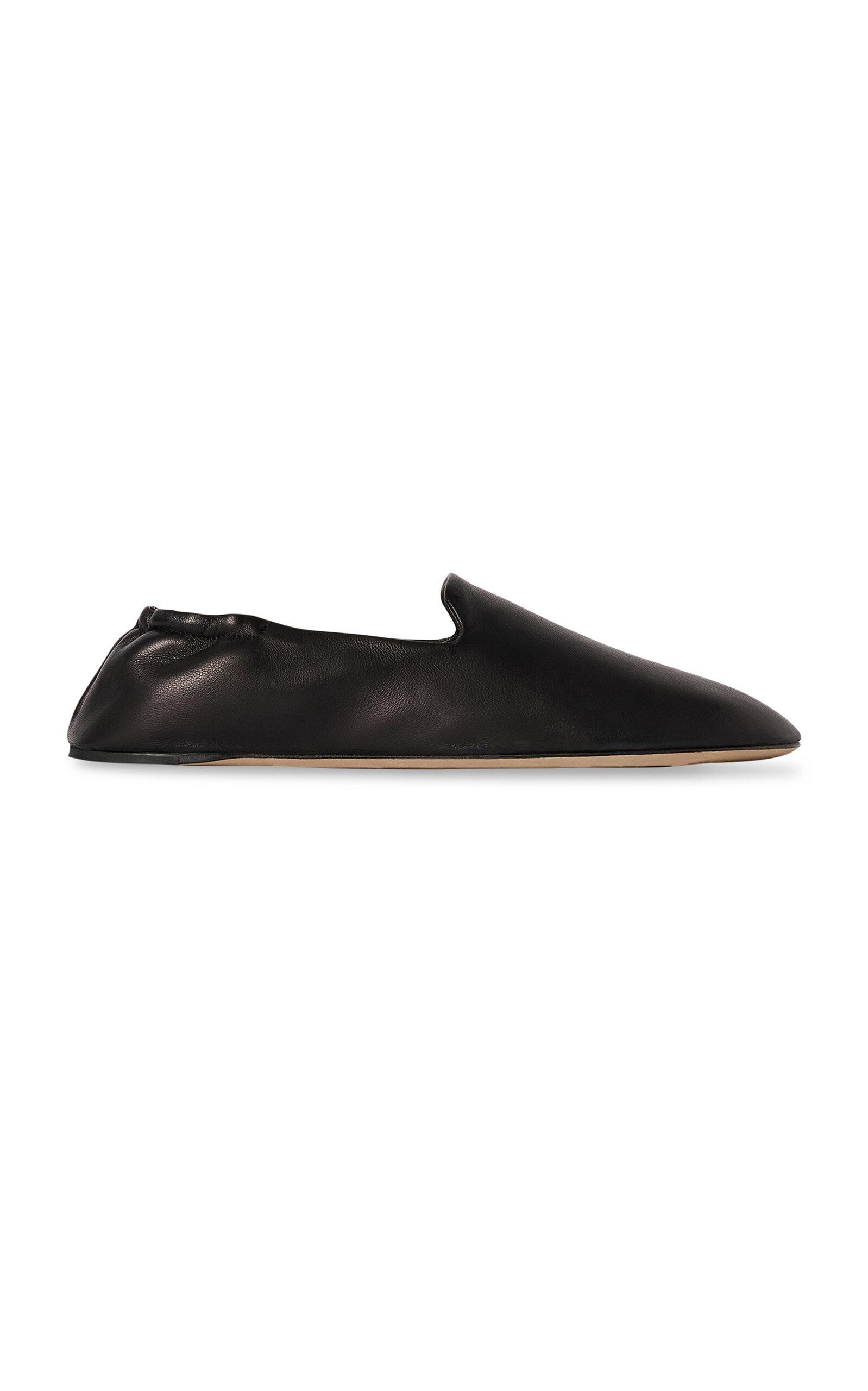 The Row Casa Leather Slippers - Moda Operandi by THE ROW