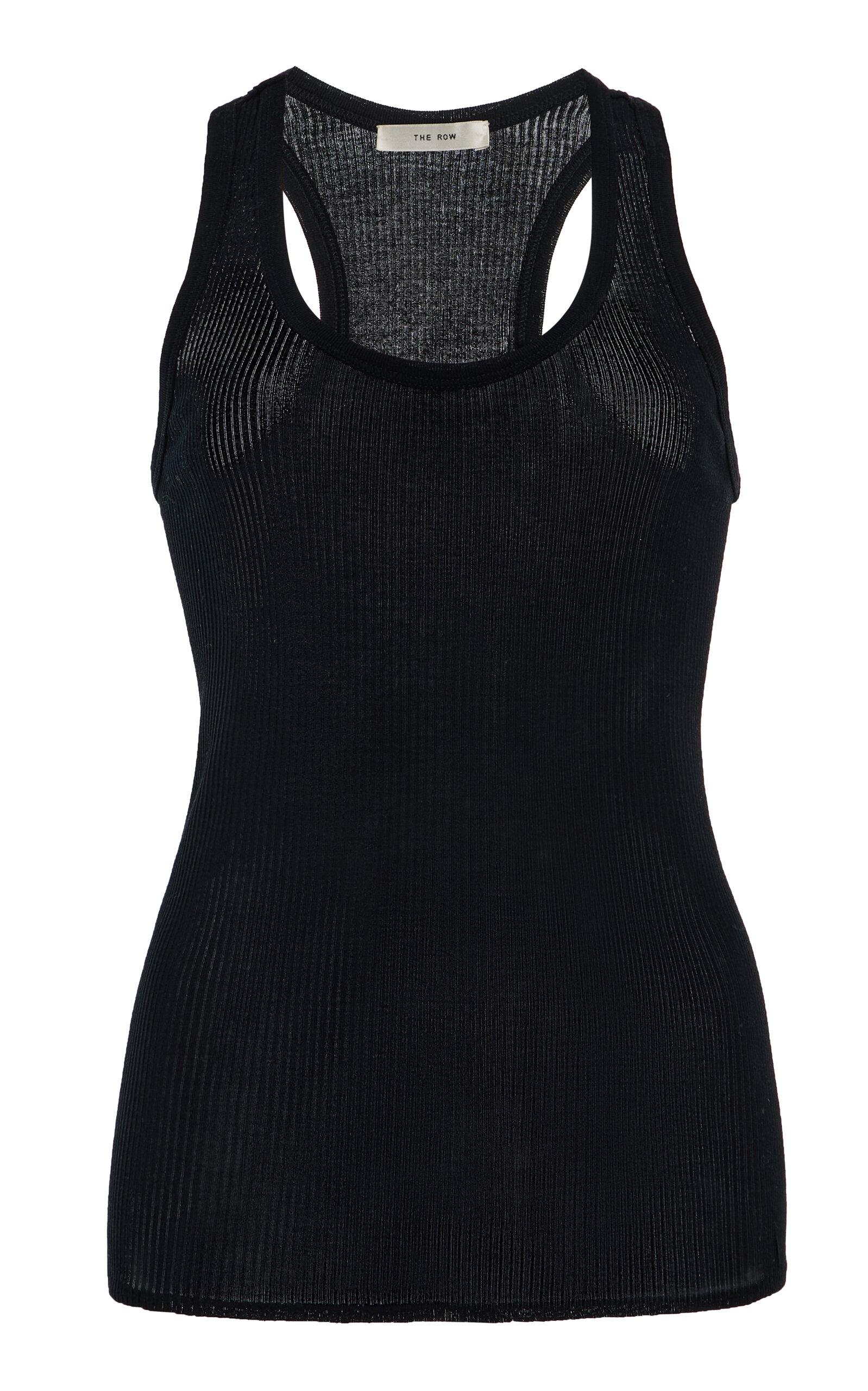 The Row Cendrea Ribbed Jersey Racerback Tank Top - Moda Operandi by THE ROW