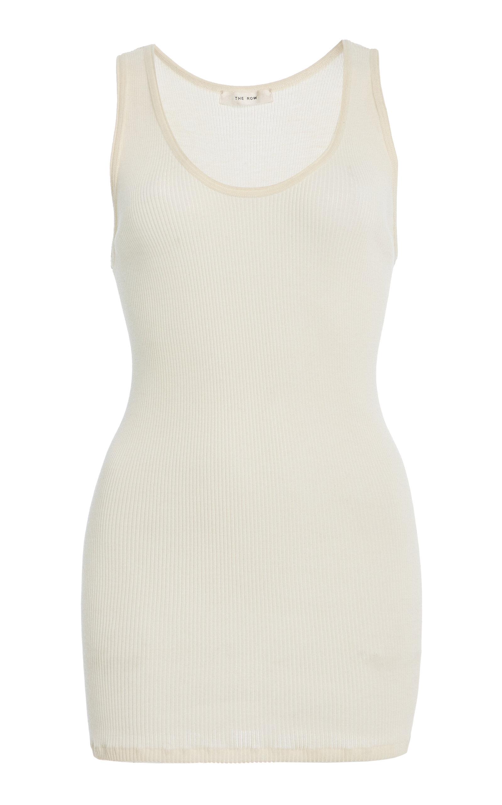The Row Cendrea Ribbed Jersey Racerback Tank Top -oda Operandi by THE ROW