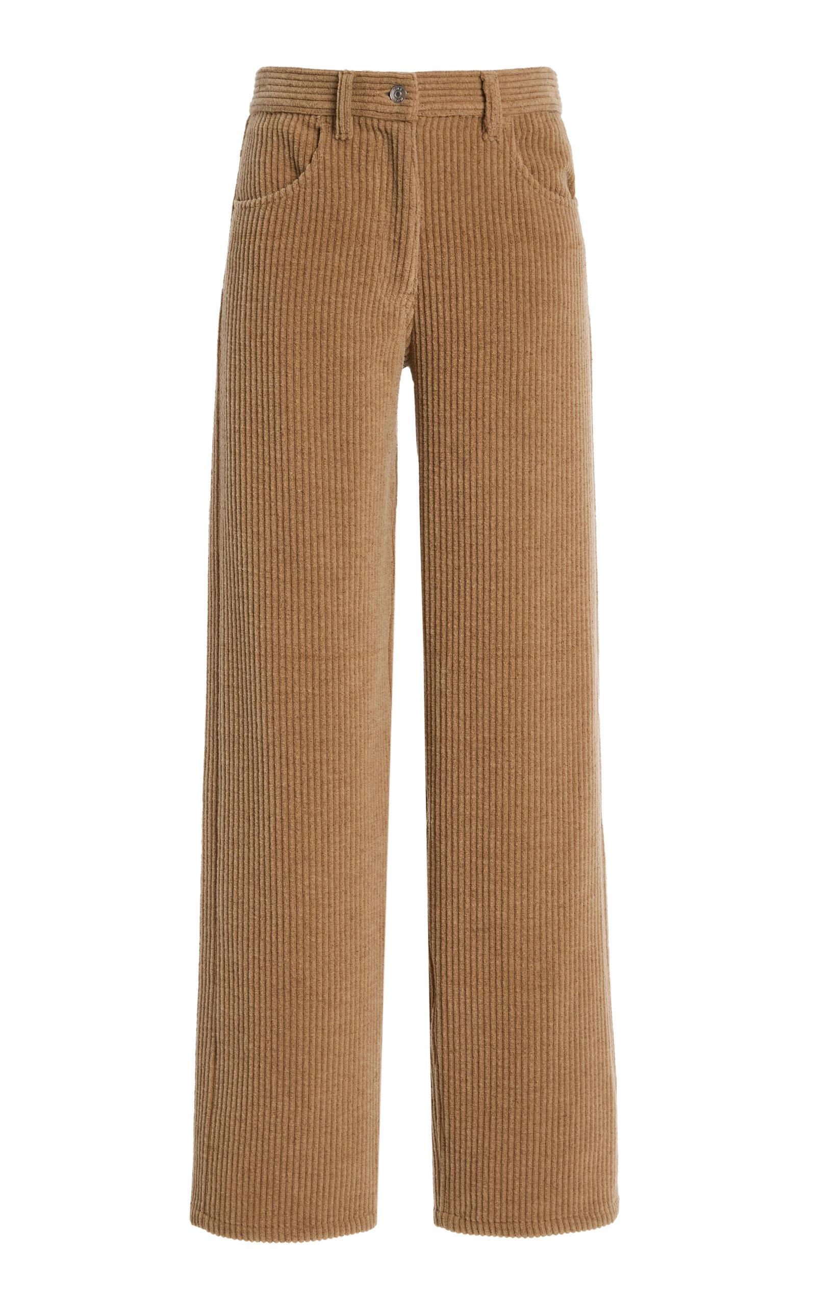 The Row Clair Corduroy Mid-Rise Straight-Leg Jeans - Moda Operandi by THE ROW