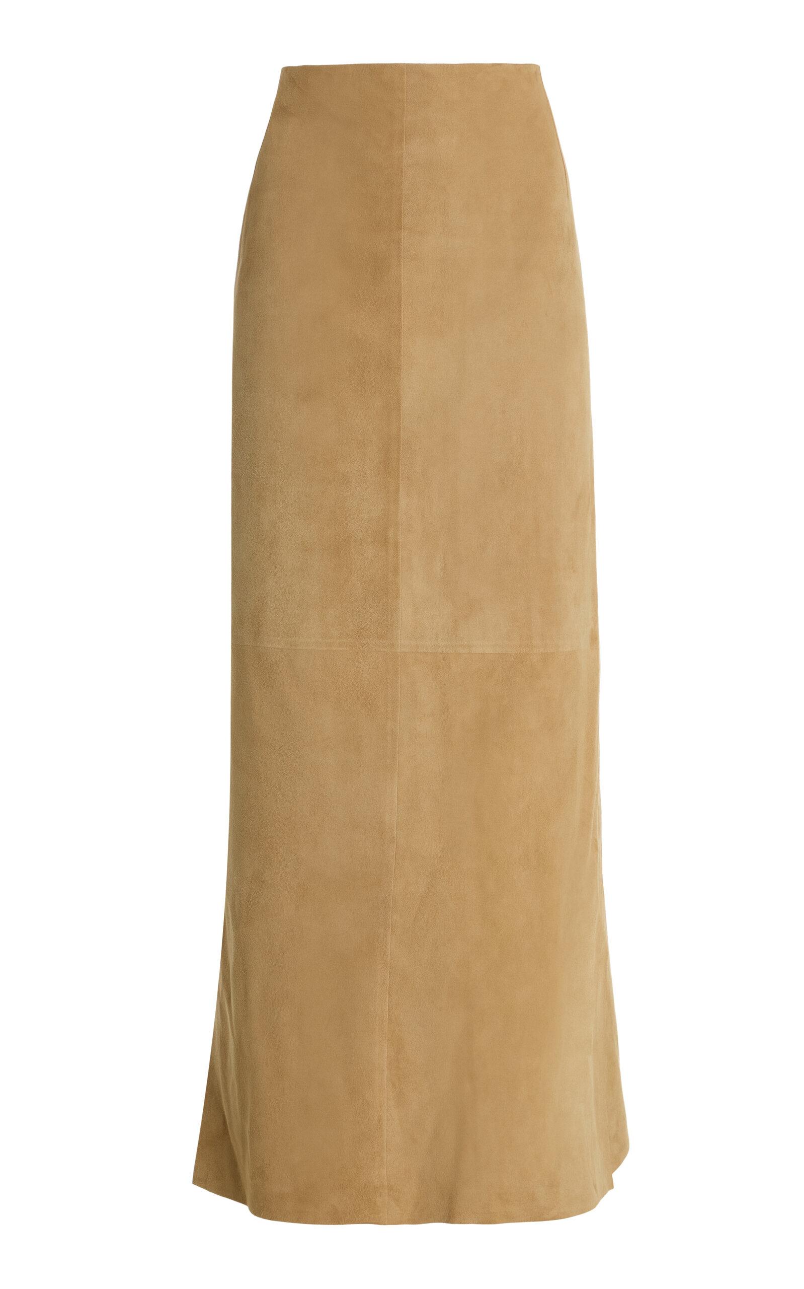 The Row Danas Suede Maxi Wrap Skirt - Moda Operandi by THE ROW