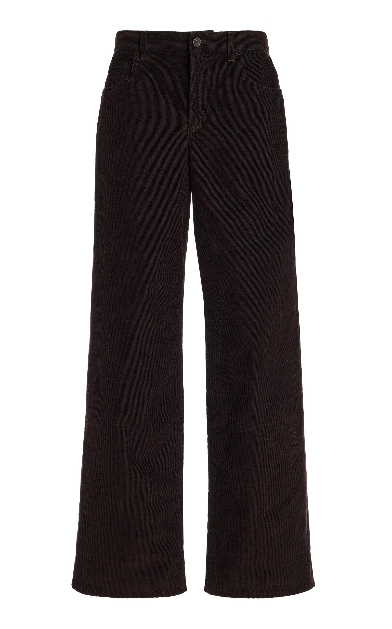 The Row Egglita Corduroy High-Rise Straight-Leg Jeans - Moda Operandi by THE ROW