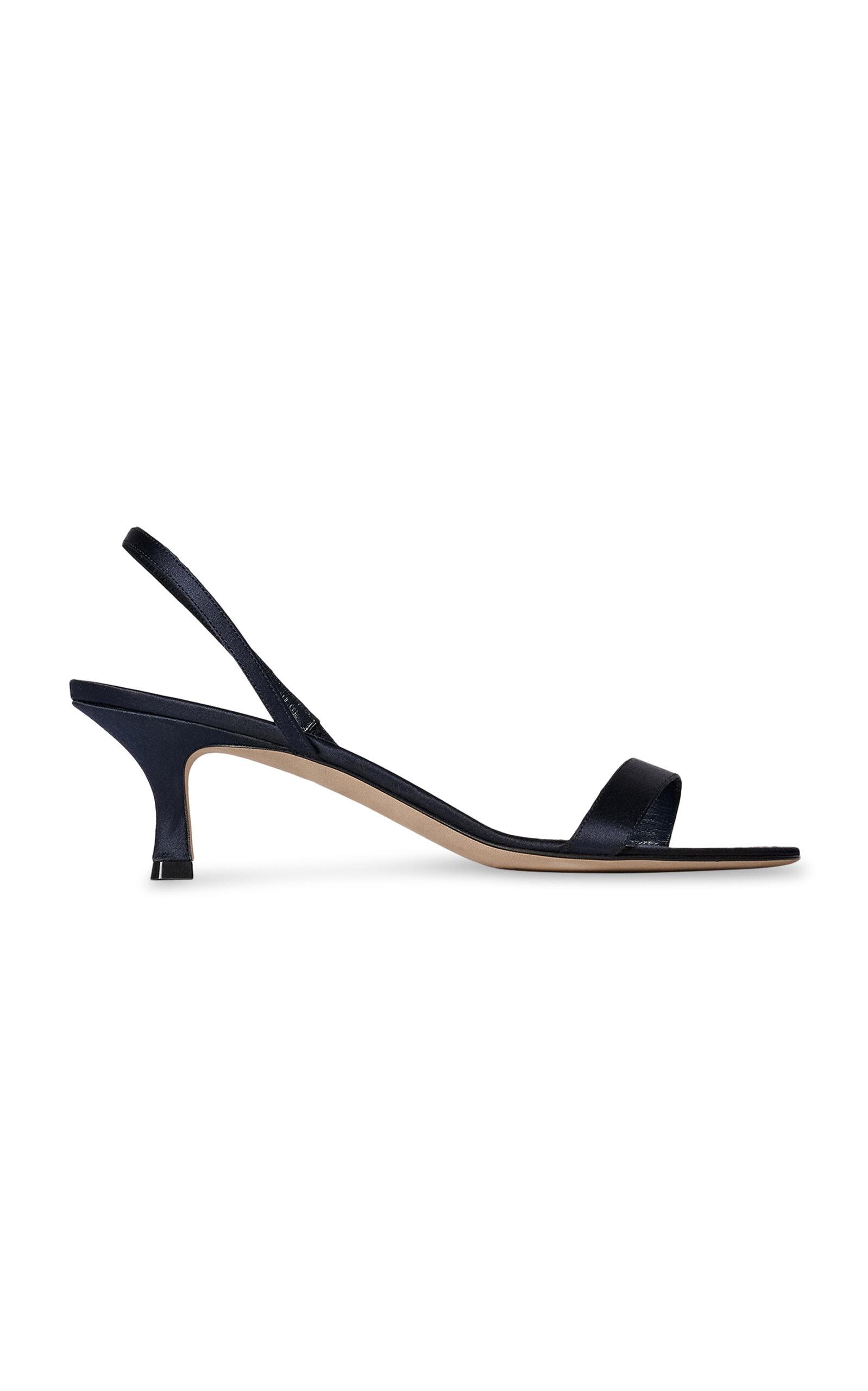 The Row Ella Slingback Satin Sandals - Moda Operandi by THE ROW