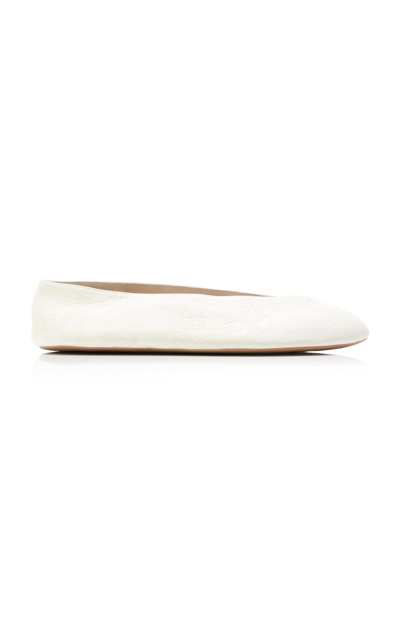 The Row Fay Two Leather Ballet Flats - Moda Operandi by THE ROW