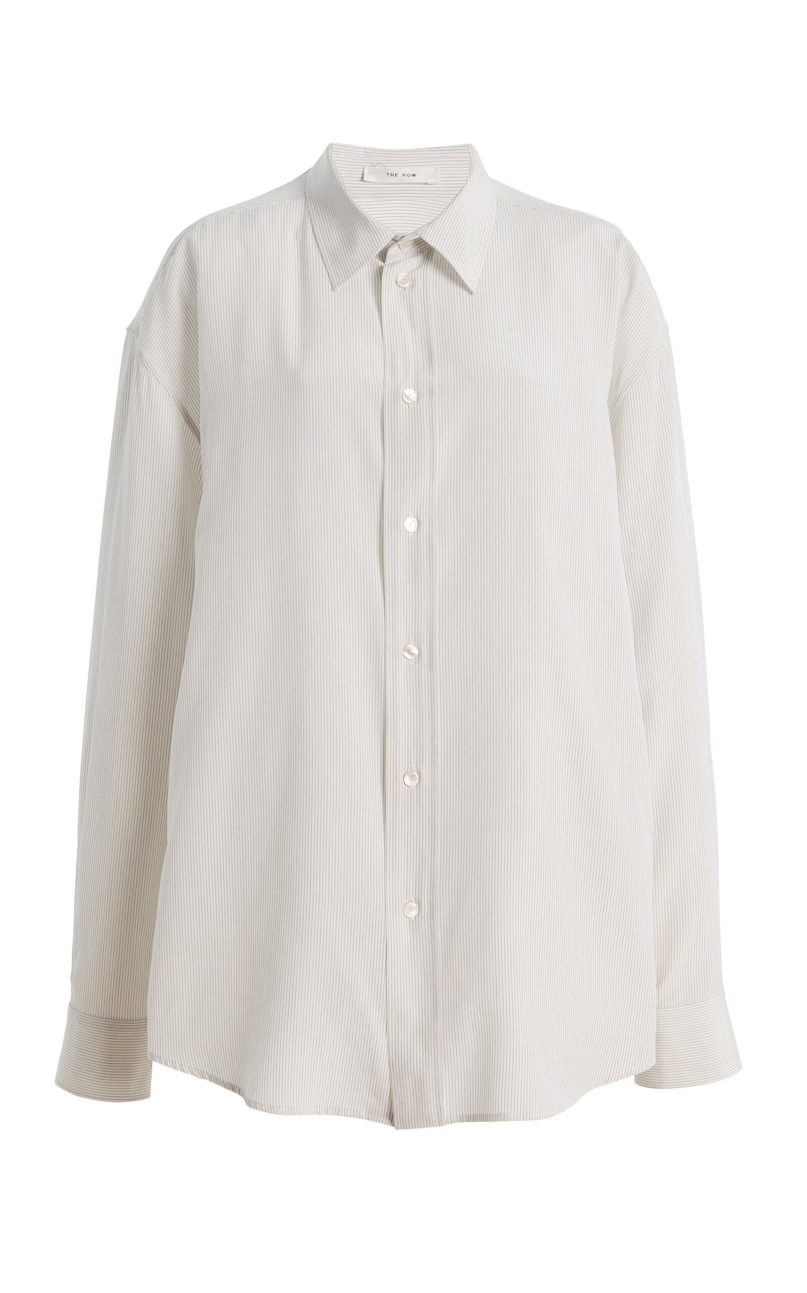 The Row Fiora Pinstriped Silk Shirt - Moda Operandi by THE ROW