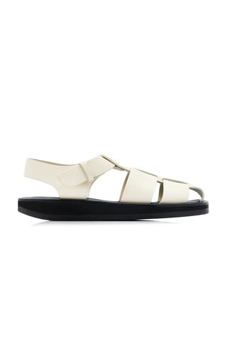 The Row Fisherman Leather Sandals  - Moda Operandi by THE ROW