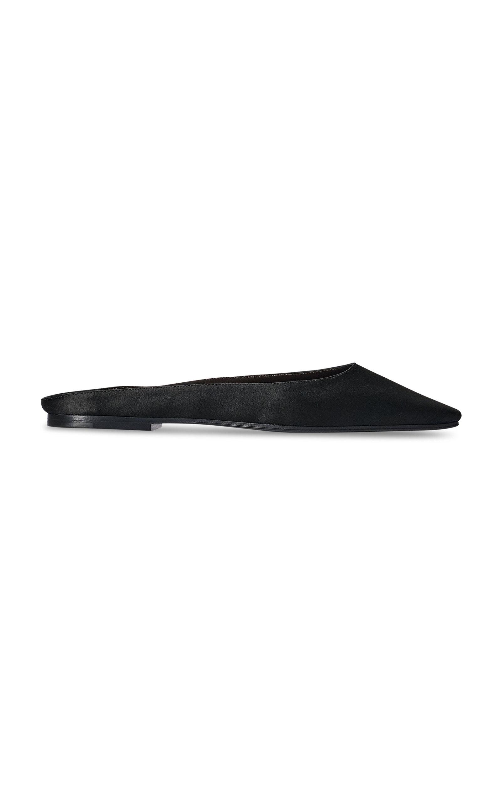 The Row June Satin Mules - Moda Operandi by THE ROW