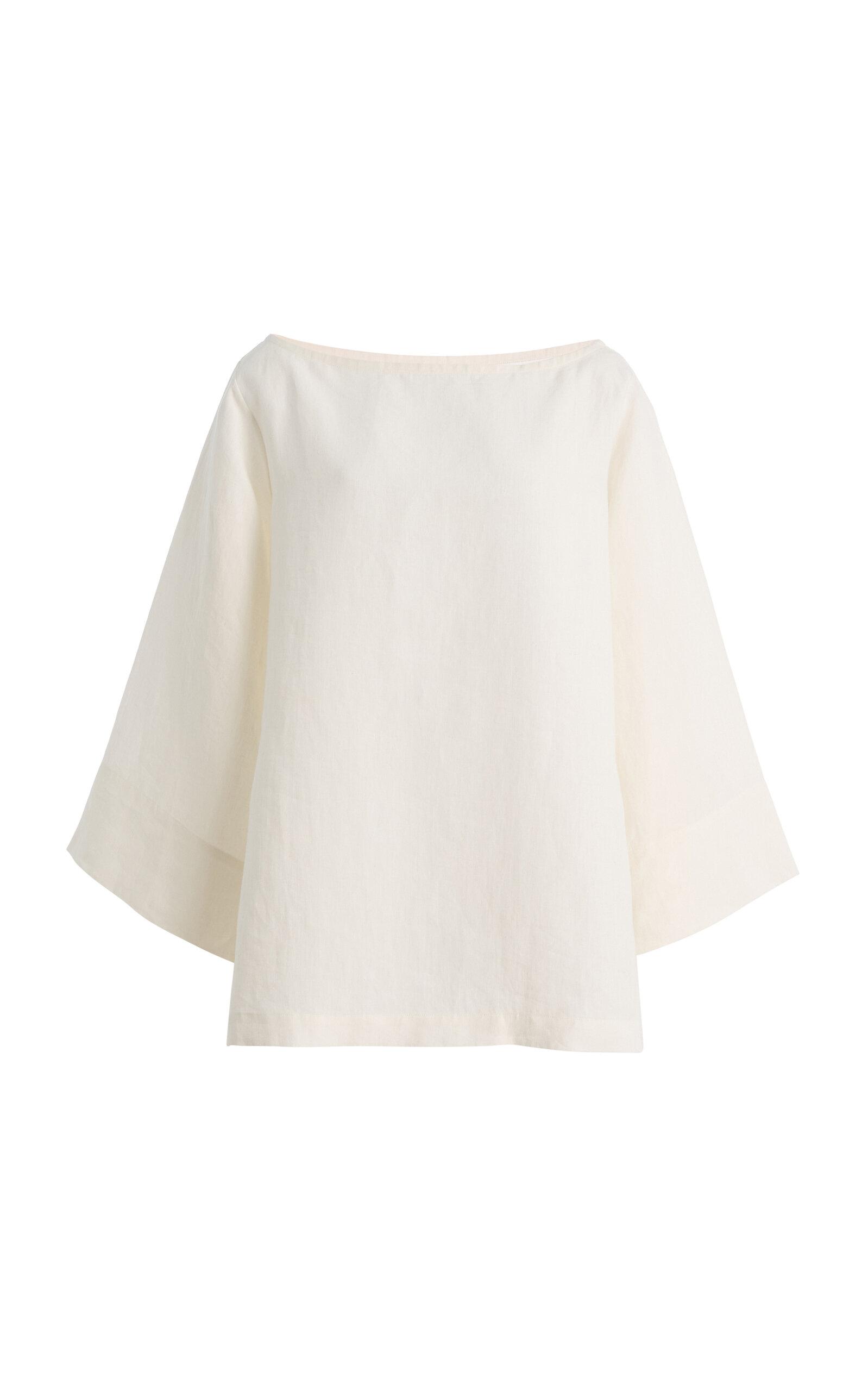 The Row Junia Washed Linen Top - Moda Operandi by THE ROW