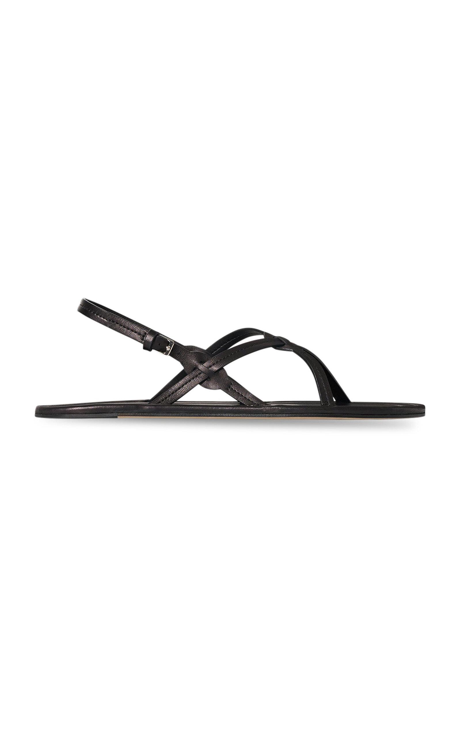 The Row Malick Strap Leather Sandals - Moda Operandi by THE ROW